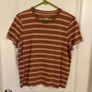 striped american eagle t-shirt